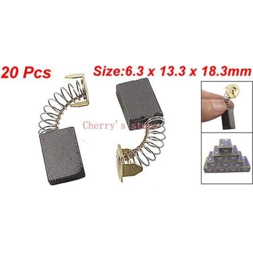 20 Pcs Carbon Brushes for Makita CB-153 Saw 6.3mm x 13.3m x 18.3mm