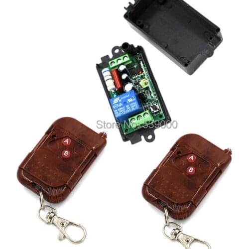 220v 1CH Remote controller Switch Wireless remote Light Lamp Switch A ON B OFF