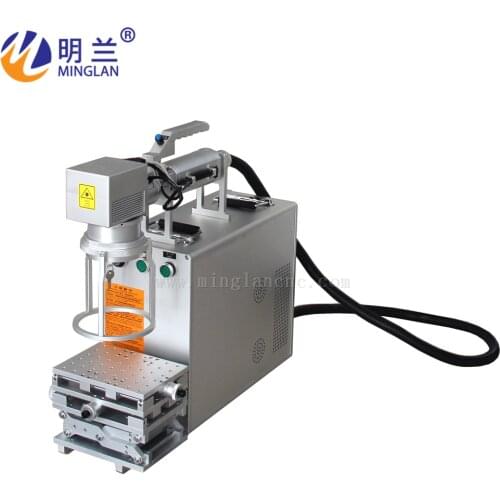 30W split fiber laser marking machine metal marking machine laser engraver machine Nameplate laser marking for stainless steel