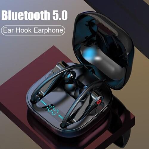 Wireless Ear Hook Q62 TWS Wireless Bluetooth Earphones With Dual Microphones Bluetooth 5.0 Earbuds Stereo Sport Headphones