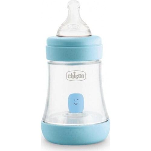 CHICCO BIBERON PERFECT5 0 MESES+150ML SIL AZUL