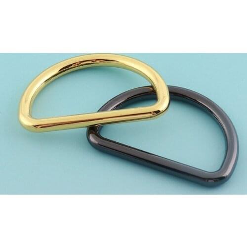 Zinc alloy D Rings 30mm Gold Plated d Buckles Metal D buckles Belt Strap Buckles Bag notions Strong D rings