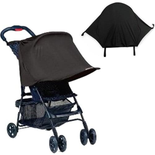 Baby Stroller UV Protection Black Awning Summer Baby Safety Seat Umbrella Baby Car Wind Hood Safety Seat Accessories