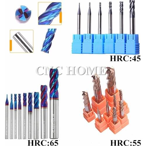 1pc Tungsten Carbide CNC Cutter 3mm 4mm 6mm 8mm 12mm 4 Flutes End Mill Fresas Router Bit Wood Metal Aluminum Milling Cutters