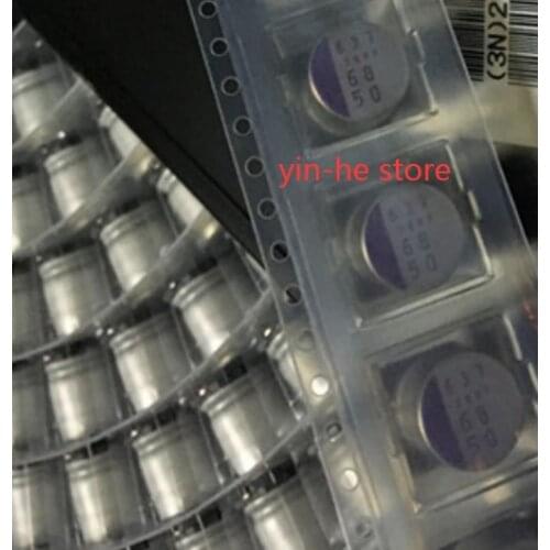 10PCS 50SVPF68M 50V68UF 10X13 Panasonic SVPF solid polymer chip capacitor 50SVPF68M 68UF 50V 10*13