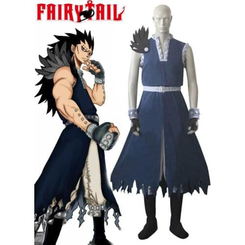 Fairy Tail Dragon Slayer Gajeel Redfox Cosplay Costume
