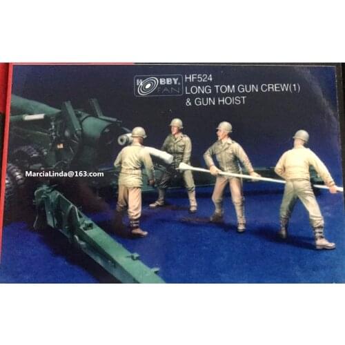 1/35 Scale WW2 US Artillery Assembly 4 People Miniatures WWII Resin Model Kit Figure Free Shipping