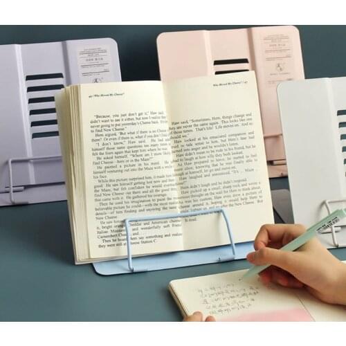 Morandi Adjustable Metal Reading Book Holder Home Study Room Bookend Support Document Shelf Tablet Music Score Recipe Stand