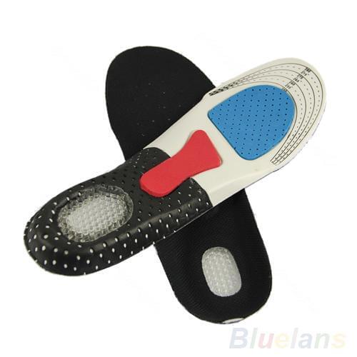 Men Orthotic Arch Support Shoe Pad Sport Running Gel Insoles Massaging Insert