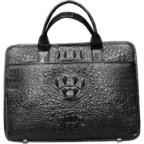 Yuanlai new Thailand crocodile men handbag male crocodile Leather bag Mens bags male briefcase crocodile skin