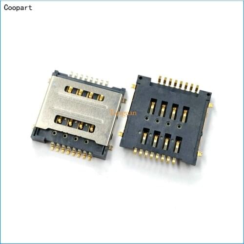 2pcs Coopart New SIM card socket holder tray for Lenovo S660 A780t I350 A586 A686 S850E A360 A800 A560e A505e A560 top quality