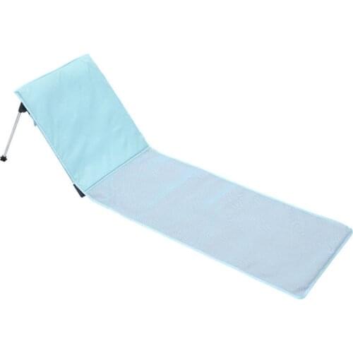 New Portable Folding Backrest Beach Chair Single Simple Outdoor Lightweight Waterproof Cushion Lounger Camping Picnic Mat