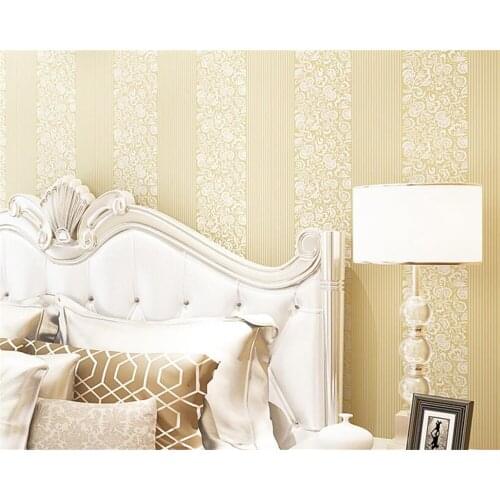 Beibehang Modern home decoration wallpaper 3D living room background wall paper warm bedroom vertical striped wallpaper behang