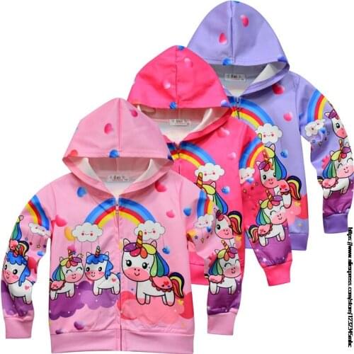 My Little Baby girl pony Autumn Girls Jacket New Childrens Student Fashion Top Baby Casual Jacket Cartoon Coat For Girl 4 6 8T