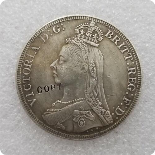 Great Britain 1887 Crown COPY commemorative coins-replica coins medal coins collectibles