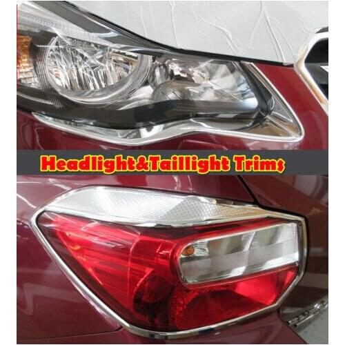 Front Headlight Lamp & Rear Taillight Cover Trim Garinsh For Subaru XV 12-13