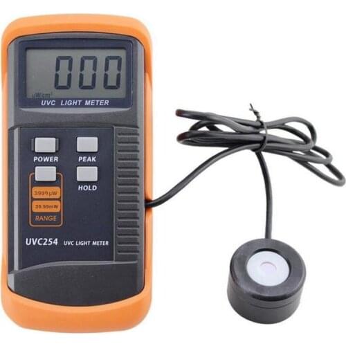 High Quality sensitivity UV Radiation Intensity Digital UV Meter Measurement UVC254 Portable Handheld Lux Illumination Detector
