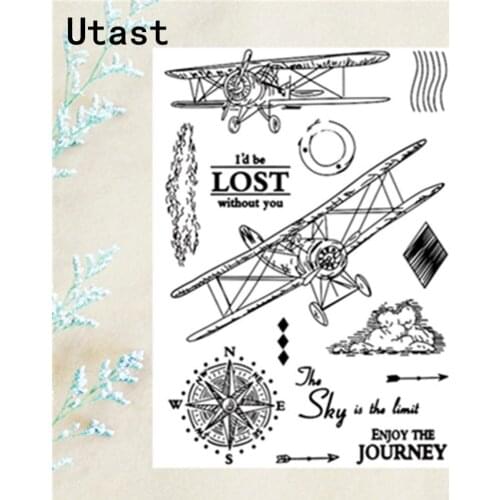 Fly Journey Clear Silicone Stamps /Transparent Rubber Stamp for DIY Scrapbooking /Photo Album Decorative Craft Making