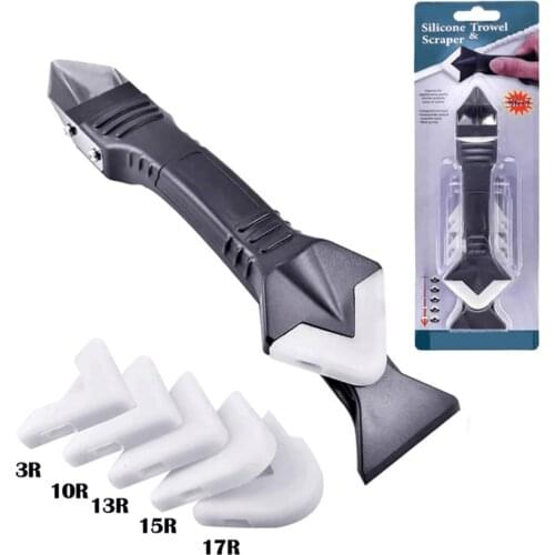 3 in1 Silicone Remover Sealant Smooth Scraper Caulk Finisher Grout Floor Removal Silicone Mul-ti Spatula Caulking Clean Hand too