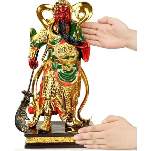 Dunhuang series of fairy body ornaments station Guan Gong Guan Wu Buddha statue crafts resin ornaments how color