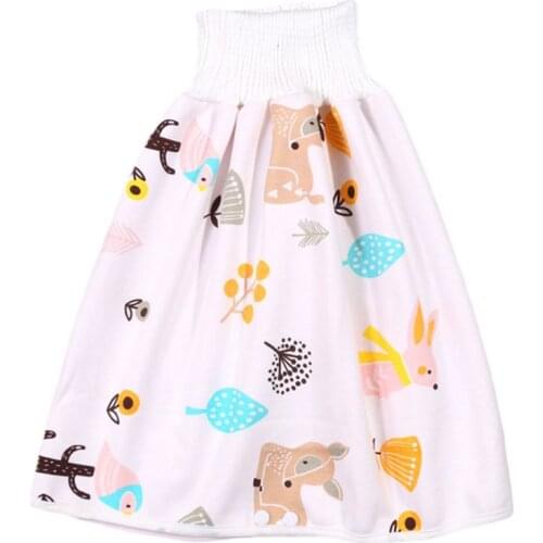 HUYU Newborn Baby Waterproof Cotton Training Pants Cloth Colorful Animal Dinosaur Print Diaper Skirt Sleeping Bed Pad Mattress