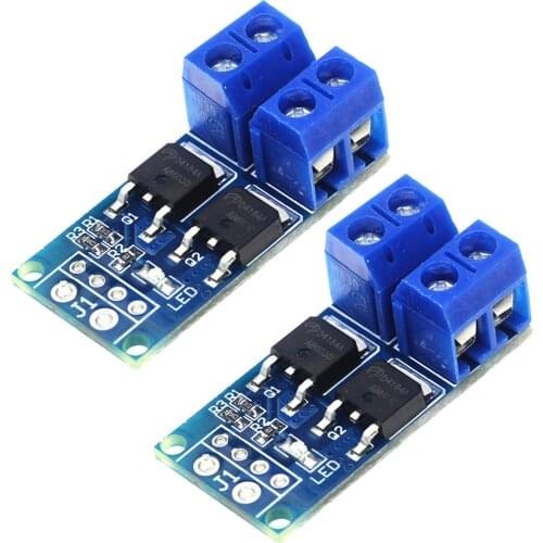 2 Pieces 15A 400W DC 5V-36V Large Power Mosfet MOS FET Trigger Switch Driver Module