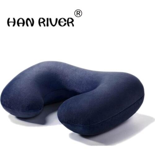 U portable air pillow sleep travel outdoor travel neck pillow to protect the neck plane three times the body massager