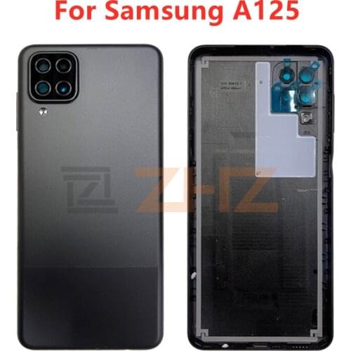 For Samsung Galaxy A125 Battery Back Cover Rear Door Housing Side Key For Samsung A12 A125 Replacement Repair Spare Parts