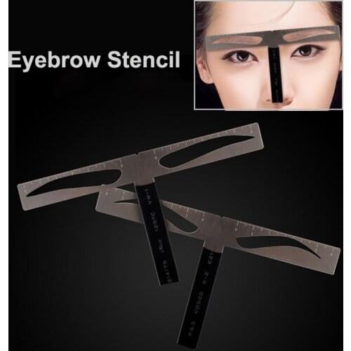 1pc Microblading Tools Eyebrow Ruler Stencil Permanent Makeup Accessories Eyebrow Shaping Measuring Tools Ruler Tattoo Supplies