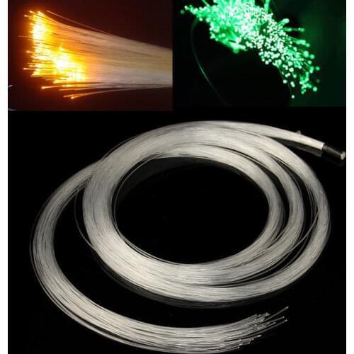 50Pcs 1mm(Dia.) 2Meters End glow PMMA Fiber optical cable f/Home Restaurant Car SKY DIY Led Star Ceiling RGB Lighting Decor