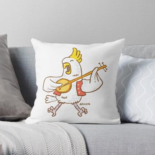 Aussie Cockatoo Throw Pillow Cushion Cover Polyester throw pillows case on sofa home living room car seat decor 45x45cm