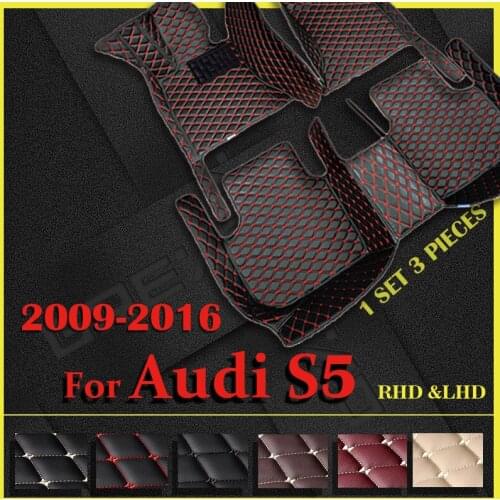 Car floor mats for AUDI S5 Sedan (Two doors) 2009 2010 2011 2012 2013 2014 2015 2016 Custom foot Pads automobile
