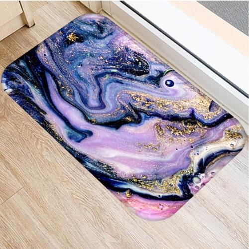 1pcs 40*60cm Stone Stripe Marble Pattern Anti-Slip Suede Carpet Door Mat Doormat Outdoor Kitchen Living Room Floor Mat Rug 48269