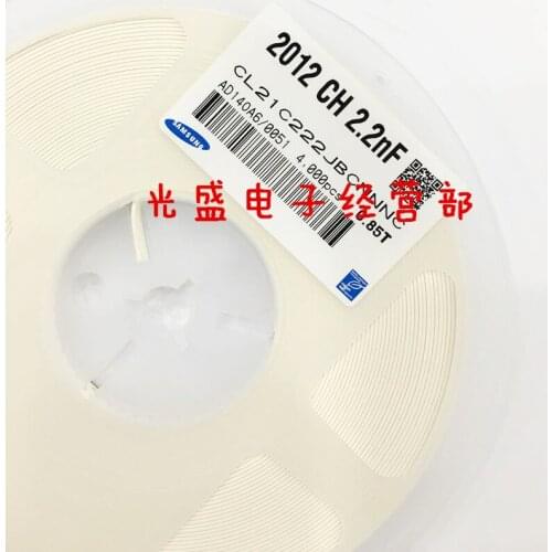 CL21C222JCFNNNG CL21C222JCFNNNE CL21C222GBFNNNG CL21C222GBFNNNE CL21C222JBCNNNC 0805 2.2nF 50V 100V C0G ±2% ±5% Ceramic capaci