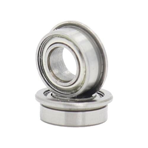 MF84ZZ Flange Bearing 4x8x3 mm 10PC Double Shielded Miniature Flanged MF84 Z ZZ Ball Bearings MF84-2Z MF84Z