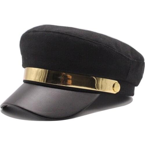 New wool Women Berets Autumn Winter Newsboy hat Vintage Fashion Octagonal Casual boina Autumn 2019 Brand Womens Caps