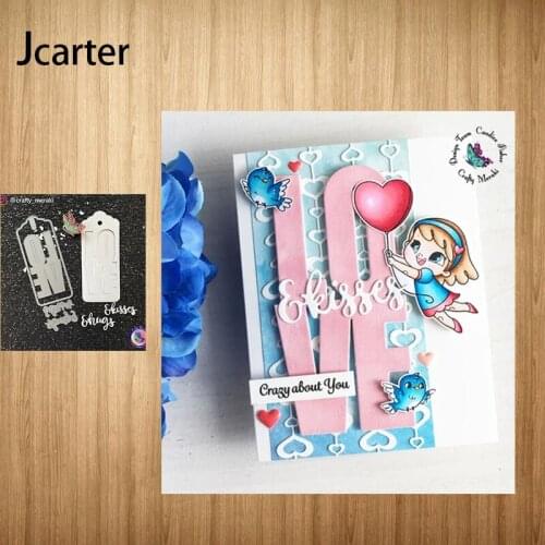 2021 New Arrival Metal Cutting Dies Love Label Frame Craft Handmade Knife Mould Blade Punch Stencils Dies Cut Scrapbooking Model