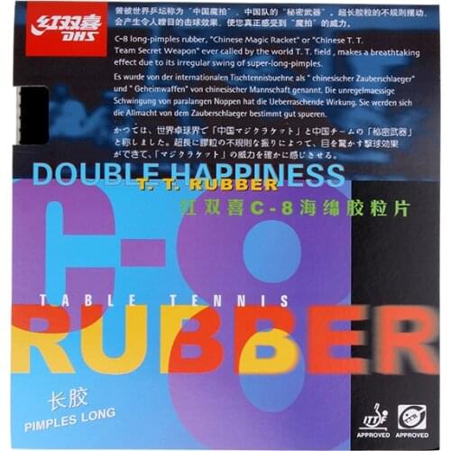 Original DHS C8 Long Pimples Table Tennis Cover / Table Tennis Rubber/ Ping Pong Rubber
