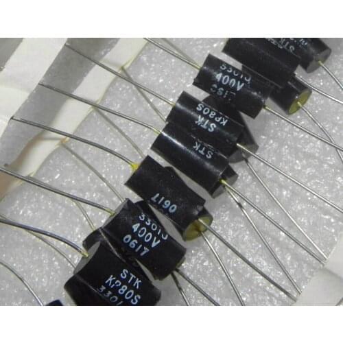 Original new 100% 400v0.0033uf 332j black shell yellow head tin foil capacitor KP80S3301J400 (Inductor)