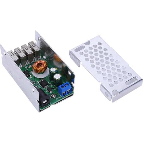 DC 9V-36V Step Down Module Voltage Regulator Converter Car 4 USB Phone Charging Modules