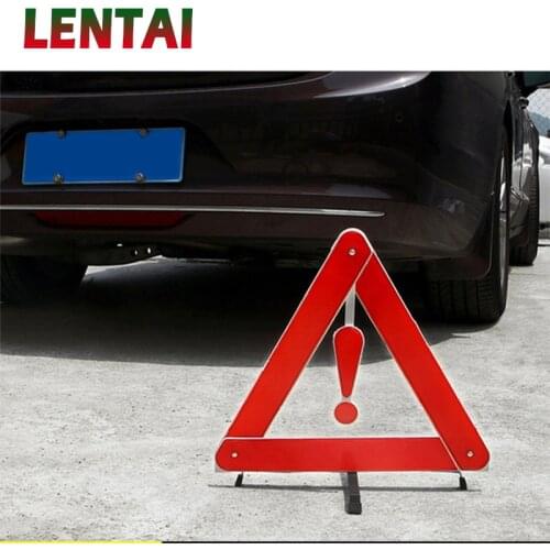 LENTAI 1Set Car Reflective Triangle Sign Warning Board For BMW Toyota Ford Renault Opel Kia VW Honda Mercedes Mazda Peugeot