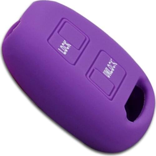 Muchkey For Toyota Camry Corolla Rav4 Prado LS400 Silicone Key Remote Key Cover Holder Key Protection 2 Button