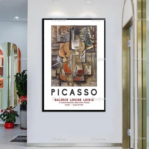 Violin And Grapes 1912 By Pablo Picasso, Pablo Picasso Art Print, Exhibition Poster - Gift Idea - Home Decor Wall Art Canvas