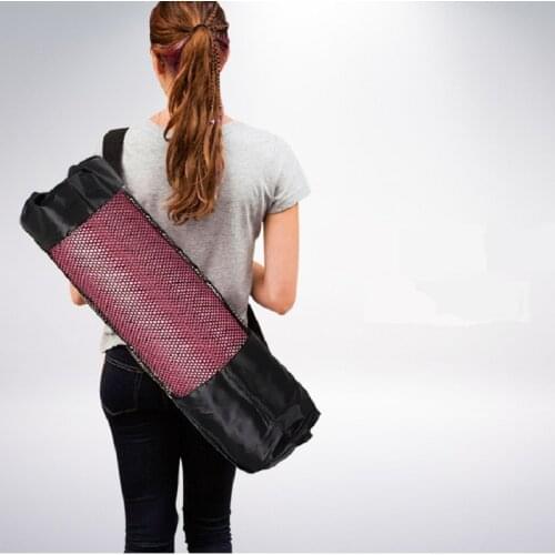Convenience Blackyoga backpack yoga mat waterproof backpack yoga bag Nylon Pilates Carrier Mesh Adjustable Strap Sport Tool