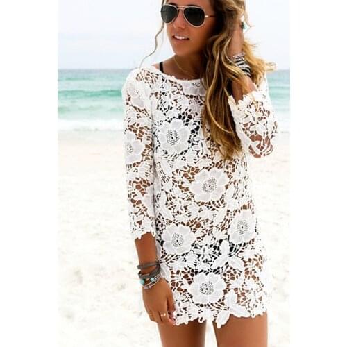 US Women Lace Crochet Tassel Bikini Cover Up Beach Dress Swimwear Swimsuit Bathing Suit Beachwear