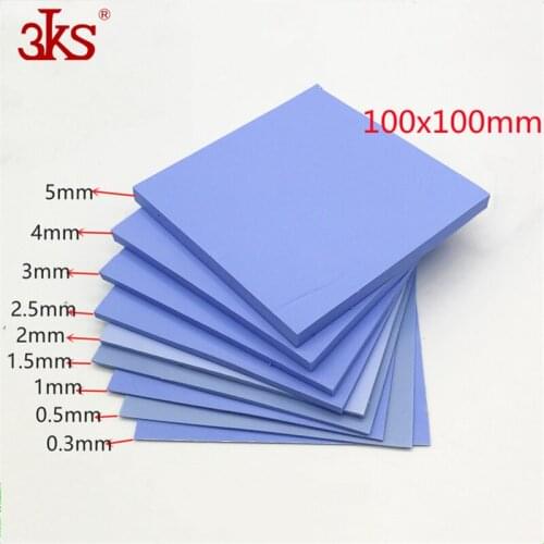 High Quanlity 6W/m.k Thermal Silicone Conductive Pad 100x100mm Gasket For CPU/GPU Graphics Card Motherboard