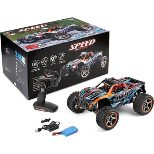 Wltoys 104009 1/10 2.4G 4WD Brushed RC Car High Speed Vehicle Models Toy 45km/h Truck Kids Toys Off Road Remote Control VS 10428