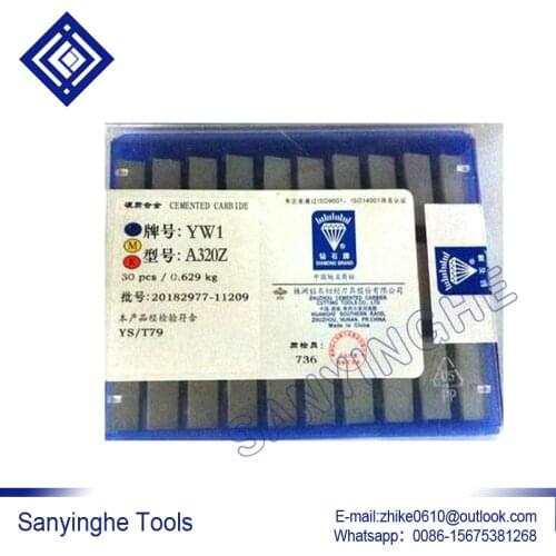 YW1 A320Z Zhuzhou sanyinghe cemented carbide 30pcs/box Welding head cutting end face external turning tools right cutter