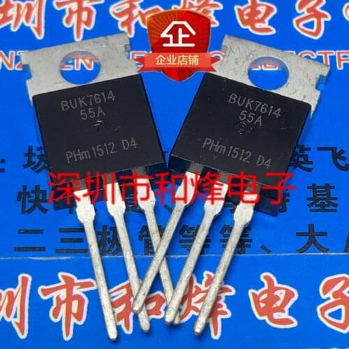 10PCS BUK7614-55A TO-220 55V 73A 100% New&original
