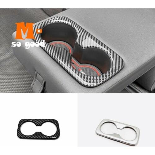 20212022 For Hyundai Tucson NX4 Interior Accessories Carbon/Sliver/Wood grain Car Rear Armrest water cup holder deco frame panel